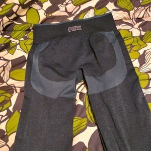 PINK Green Medium Seamless Leggings